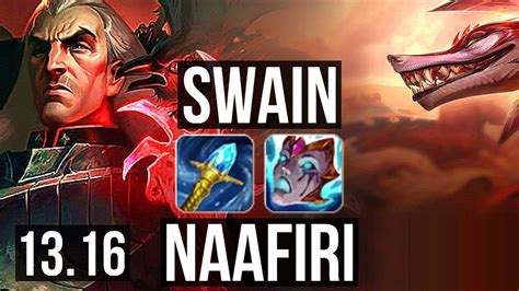 SWAIN Vs NAAFIRI MID 10 1 3 1700 Games 1 0M Mastery Dominating