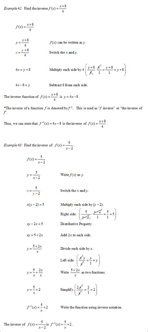 Functions And Inverses Of Functions