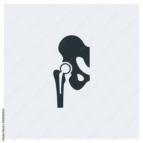 Hip Replacement Icon Stock Vector Adobe Stock