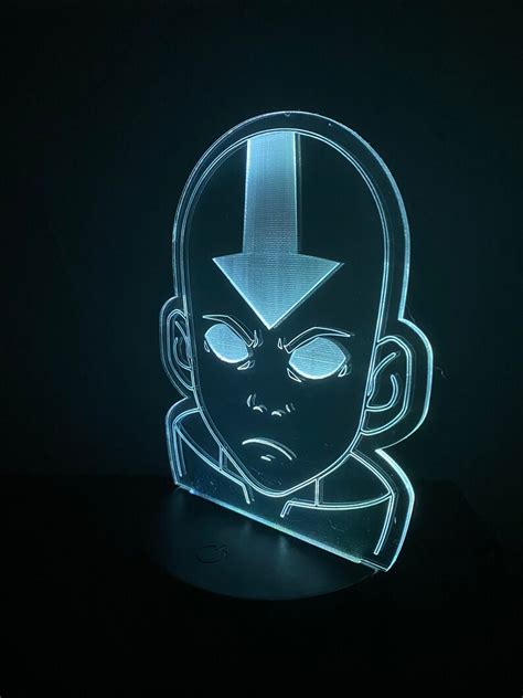 Aang Avatar The Last Airbender Led Rgb Light Lamp Etsy