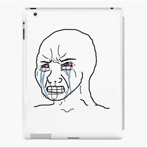 "Crying Wojak meme" iPad Case & Skin for Sale by yosfeno | Redbubble