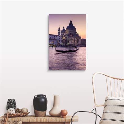 Grand Canal And Chiesa Di Santa Maria Delle Salute Wall Art Canvas