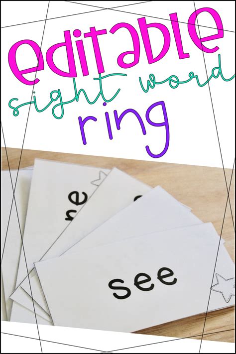 Editable Blank Sight Word Template Letter Words Unleashed