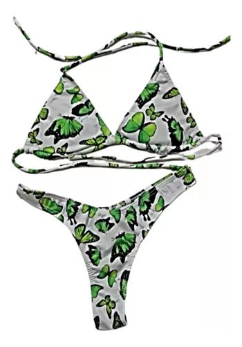 Bikini Malla Traje De Baño Mujer Triángulo Cola Less En V MercadoLibre