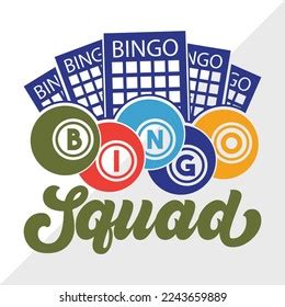 Bingo Squad Svg Printable Vector Illustration Stock Vector Royalty