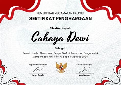 Halaman Gratis Desain Contoh Merah Putih Canva