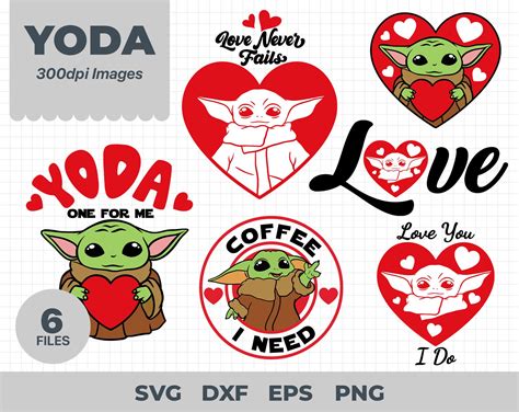 Baby Yoda Valentines Baby Yoda Valentines Svg Eps Pdf Png Baby