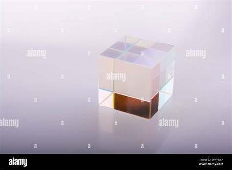 Bright Luminous Prism Cubes Refract Light In Different Colors Physics