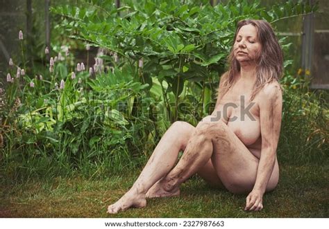 Naked Beautiful Dirty Woman Evening Forest Stock Photo Shutterstock