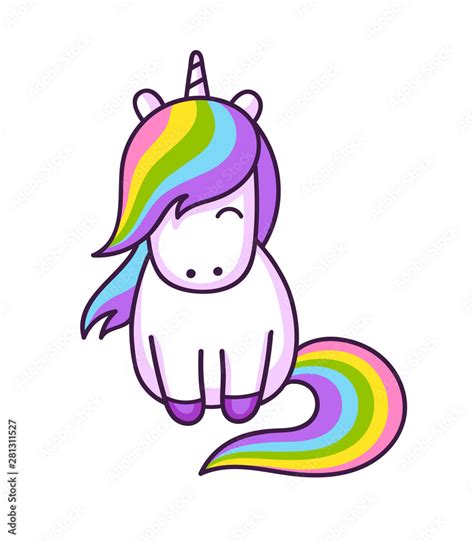 Rainbow Unicorn Cartoon