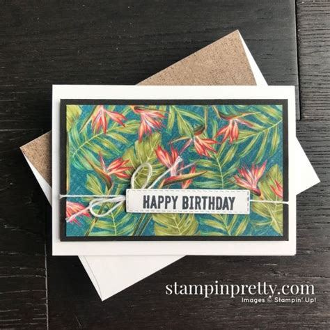 Sneak Peek DSP Note Cards Tropical Oasis From Stampin Up 2020 Mini