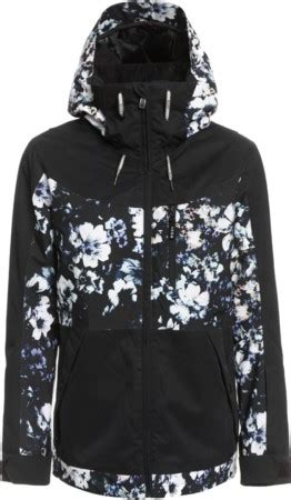 Roxy PRESENCE PARKA Jacke true black black flowers | Warehouse One