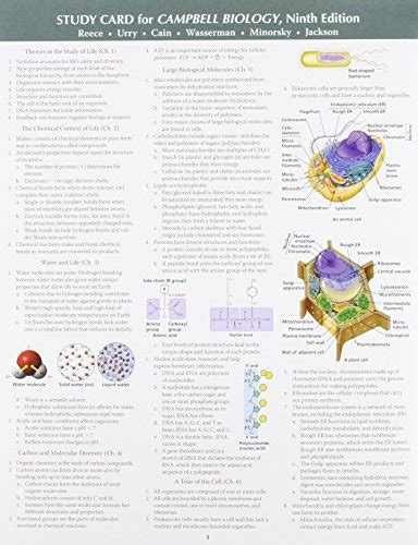 Study Card For Campbell Biology Jane B Reece Abebooks