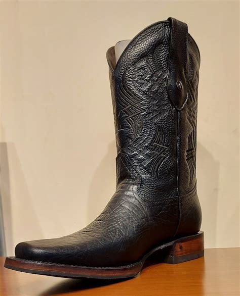 Rodeo Cuello De Toro Negra Cuatrero Boots