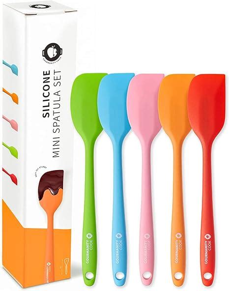 Amazon Gourmanity Cook Small Rubber Spatulas Silicone Heat