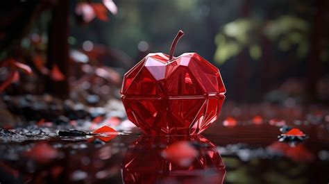 Premium AI Image | glass fruit HD wallpaper photographic image