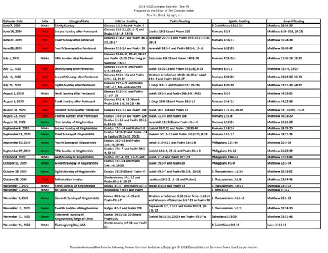 Ame Zion Church Liturgical Calendar Elisha Madelon