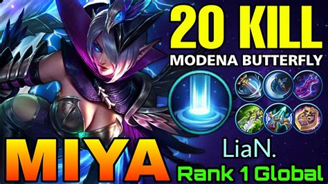 20 Kills Miya Modena Butterfly Sidelane With Arrival Meta Top 1