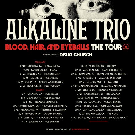 Alkaline Trio Announce New Album Blood Hair And Eyeballs