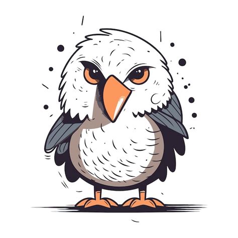 Premium Vector Cute Owl Vector Illustration Isolated On A White