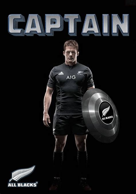 All Blacks Rugby Captain Richie Mccaw Captain 2015 Poster Created