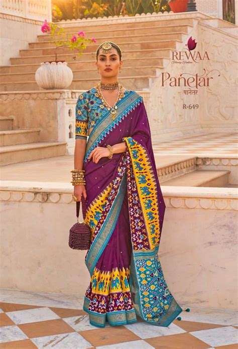 Rewaa Panetar Designer Patola Silk Saree For Wedding Collection