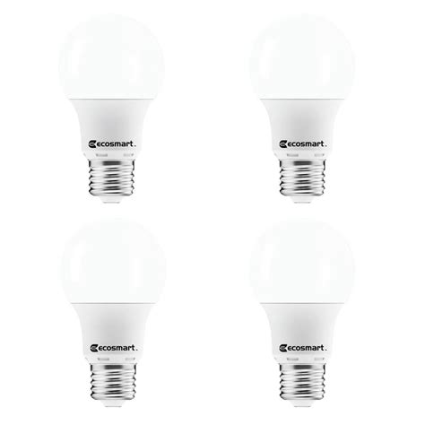 Ecosmart Energy Star Led Light Bulb 40 Watt Equivalent A19 Dimmable Soft White Long Lifetime