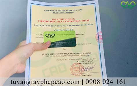 Giấy phép an toàn thực phẩm cho cửa hàng tiện lợi xin cấp đúng quy định