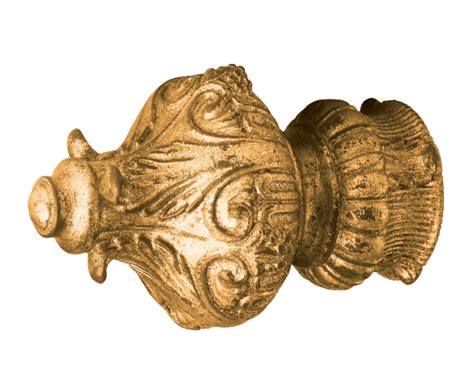 Kirsch Regal Finial For 1 3-8 Inch Or 2 Inch Wood Drapery Rods At Designer Drapery Hardware | 29545