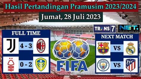 Hasil Pramusim 2023 Hari Ini Juventus Vs AC Milan Hasil Bola Hari