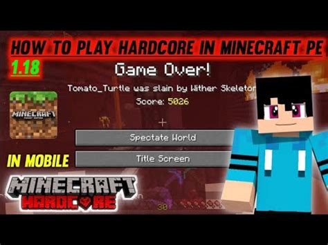 How To Play HardCore Mode In Minecraft Pocket Edition 1 20 YouTube