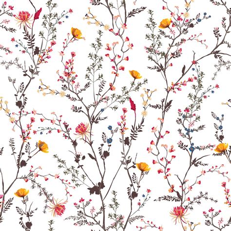 Blue wild flower Wallpaper - Peel and Stick or Non-Pasted