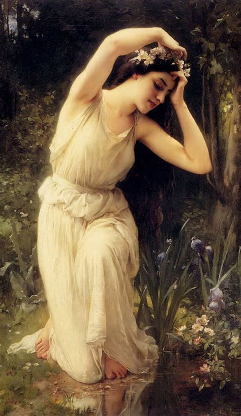 A Nymph In The Forest By Charles Amable Lenoir Greek Paintings