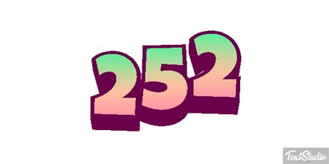 252 Number Animated  Logo Designs