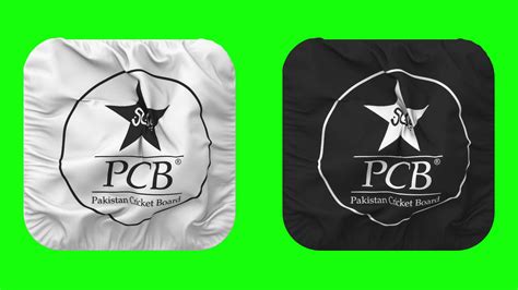 Pakistan Cricket Board, PCB Flag in Squire Shape Isolated with Bump ...