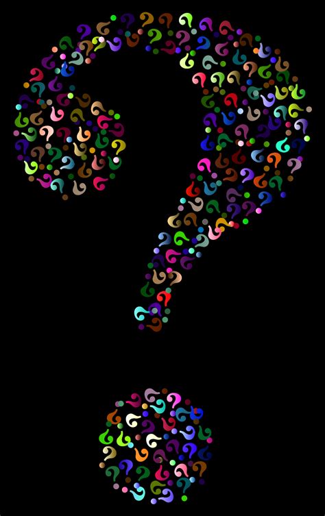 Download #FFFFFF Question Mark Fractal SVG | FreePNGImg