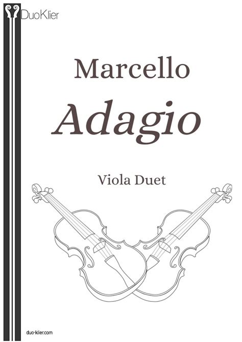 Adagio From Oboe Concerto Viola Duet By Marcello Duo Klier