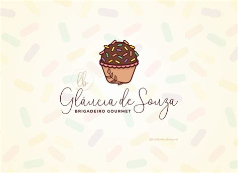 Logotipo Para Brigaderia E Brigadeiros Gourmet Luzia Bolsi Design