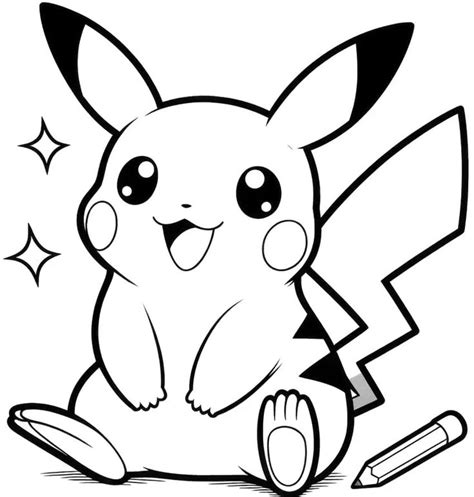 Pikachu Coloring Pages 46 New Coloring Sheets For Fans En 2024