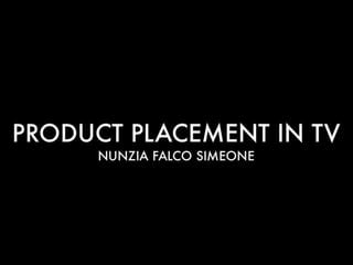 Product Placement Nelle Serie TV PPT