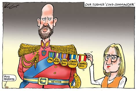 Our Covid Commander | Australian Political Cartoon – Knight Cartoons