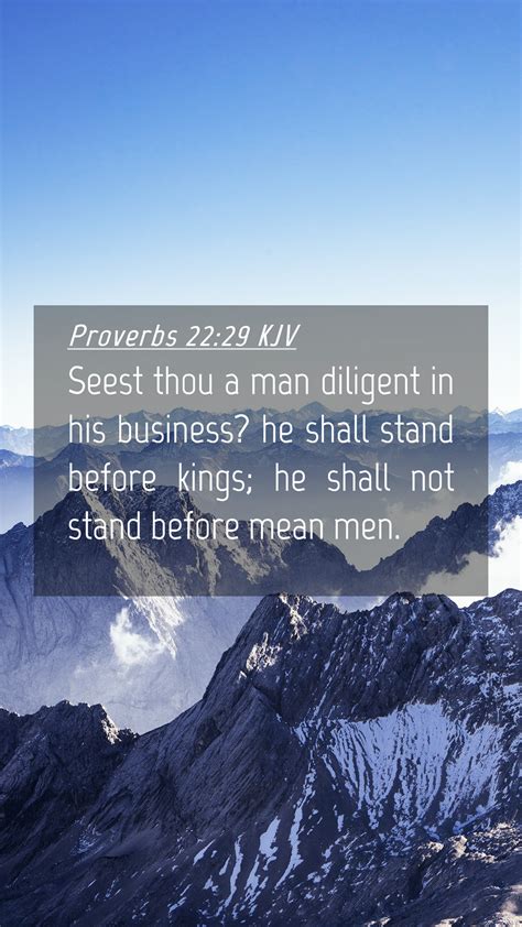 Proverbs Kjv Mobile Phone Wallpaper Seest Thou A Man Diligent