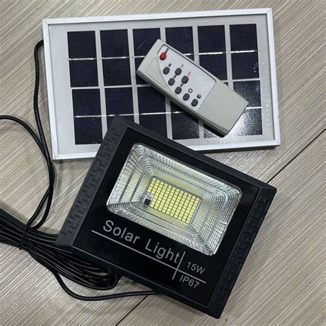 Jual Lampu Sorot Tembak Led Solar Panel Watt W Tenaga Surya