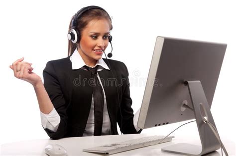 Girl and a computer stock photo. Image of communication - 24639182