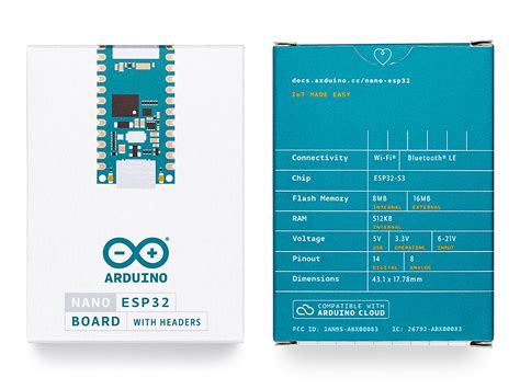 Arduino Nano Esp With Headers Okdo