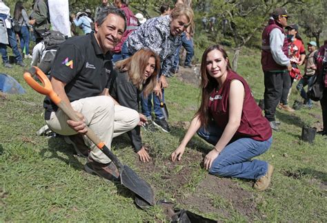 Realizan jornada de reforestación en la Sierra de Guadalupe Capital