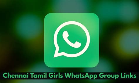 960 Chennai Tamil Girls Whatsapp Group Links 2024