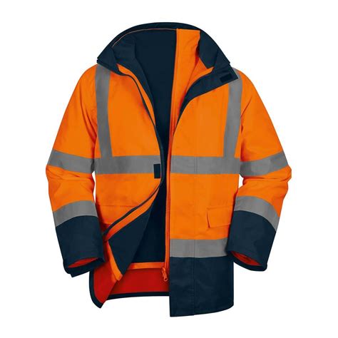 Parka En Haute Visibilit Orange Classe Telenco Store