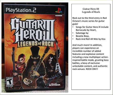 Playstation 2 Guitar Hero Set of 3 Games Guitar Hero II - Etsy