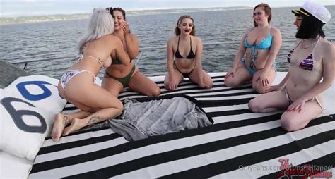 Tati Evans Lesbian Boat Orgy Leaked Video